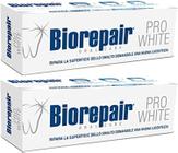 Pasta de dentes Biorepair Pro White Whitening 75mL (pacote com 2)