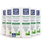 Pasta de dentes Kiss My Face Triple Action Herbal Mint 133ml x6