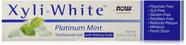 Pasta de dentes NOW Foods Xyliwhite Platinum Mint 190 ml, pacote com 4