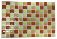 Pastilha Azulejo Resinada Mosaico Laranja Placa 20x30cm