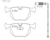 Pastilha de Freio Ceramica Traseira BMW 540i 1992/1997