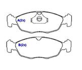 Pastilha de freio dianteira Agile Celta Corsa Prisma Tigra Lanos Nexia 1994 a 2011 SYL S1097