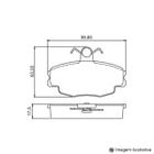 Pastilha de Freio Dianteira Aura 1.9 / 2.0I / 2.0I 16V 93 / ... Break / TD Break 91 / 97 Zx 1.6I / 1.8I / Break - 1.8I 93 / ... sem Alarme