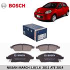 Pastilha de freio dianteira bosch nissan march 2011 até 2014