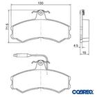 Pastilha de Freio Dianteira Ducato MB130 1981 Até 1993 Cobreq N560 Girling