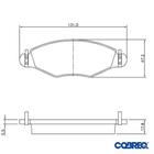 Pastilha de freio dianteira - peugeot 206 2000 a 2002 - n1158 - COBREQ