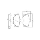 Pastilha de Freio Dianteira Uno 1.5R / 1.6R 87 / 94 Tipo 1.4 / 1.6 / 1.8 / 2.0 93 / 97 com alarme sonono - JURID