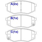 Pastilha de Freio Dianteiro Hyundai Tucson 2010 a 2024 SYL