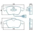 Pastilha de Freio Dianteiro Volvo S80 2007 a 2009 JURID