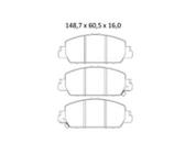 Pastilha De Freio Hrv 1.8 Dianteira Sem Alarme 4254 Syl