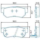 Pastilha de Freio Hyundai Azera 2008 a 2022 JURID HQJ-2267A