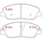 Pastilha de Freio Hyundai Genesis 2011 a 2013 WILLTEC PW712