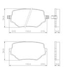 Pastilha de Freio NA39040 Tracker 2.0 8/16V 01/09 Vitara 1.6 2.0 91/98 Grand Vitara 2.0 98/05 Sidekick 1.6 92/94 Dianteira