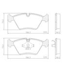 Pastilha de Freio NA39980 330 00/11 518 525 89/95 528 95/00 540 92/96 740 91/94 Z3 96/00 Dianteira - LITTON