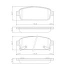 Pastilha de Freio NA48240 Cruze 1.8 16V 11/17 Traseira - LITTON