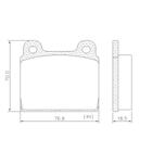 Pastilha de Freio P-13 2300 77/86 Carajás Tocantins 88/94 Kombi 81/12 Caravelle 72/85 Dianteira
