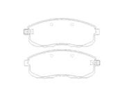 Pastilha De Freio Sentra 2.0 Dianteira Com Alarme Sistema Akebono 2179 Syl