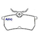 Pastilha de freio traseira Focus 1998 a 2008 SYL S1241