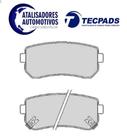 Pastilha de Freio Traseira KIA MOTORS Picanto 2004 2005 2006 2007 2008 2009 2010 2011 2012 2013 2014 2015 2016 2017 2018 2019 2020... Em diante - ORIG - Tecpads