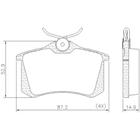 Pastilha de Freio Traseiro Audi 100 1994 a 1994 LONAFLEX