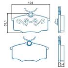 Pastilha de Freio Volkswagen Saveiro 1996 a 2005 JURID