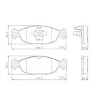 Pastilha Freio Dianteira Classic 2010 a 2016 Lonaflex P-82