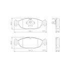 Pastilha Freio Dianteira Compativel Celta 2000-20009 Lonaflex P42