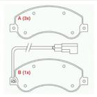 PASTILHA FREIO DIANTEIRA para FORD TRANSIT/ AMAROK 10/ S/SEN