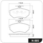 Pastilha Freio Dianteiro Cordoba 1994 a 2002 Cobreq N-885