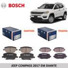 Pastilha freio dianteiro / traseiro bosch jeep compass 2017