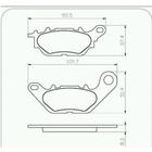 PASTILHA FREIO para FAZER YS 150S / SED150 13/ YBR 125ED ESD - COBREQ