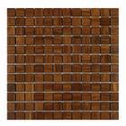 Pastilha Mesclada de Madeira 30,5cm x 30,5cm Wood Glass Mosaic