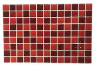 Pastilha Resinada Mosaico Vermelho Placa 20x30cm