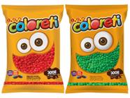 Pastilhas Chocolate Verde e Vermelha Decoração Natal 600g