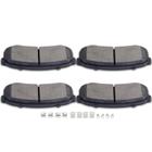 Pastilhas de freio SCITOO D606 traseiras semimetálicas para Lexus GX460/GX470/LX450, Toyota 4runner/FJ Cruiser, Land Cruiser 1993-1999, Sequoia 2001-2007