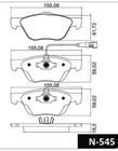 Pastilhas freio bravo 1.8 16v 11/sist teves