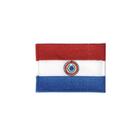 Patch Bordado Bandeira Paraguai Com Fecho De Contato