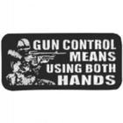 Patch Bordado Gun Control Means Com Fecho De Contato