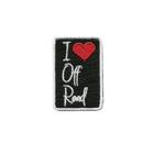 Patch Bordado I Love Off Road Com Fecho De Contato