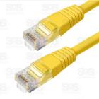 Patch Cord Cabo Lan Utp Flexível Rj45 Cat5E 1,5 Mts Amarelo