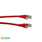 Patch Cord CAT6A S/FTP LSZH Legrand Vermelho 3,0 Metros