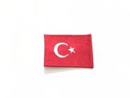 Patche aplique bordado da bandeira da Turquia