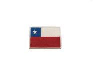Patche aplique bordado da bandeira do Chile