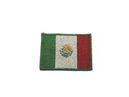 Patche aplique bordado da bandeira do México