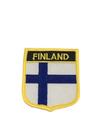 Patche Aplique Bordado Escudo Da Bandeira Da Finlândia 6x7 cm