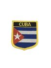 Patche Aplique Bordado Escudo Da Bandeira De Cuba 6x7 cm