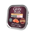 Patê Gourmet Para Ração De Gatos Adultos Castrados Anti Bolas De Pelo Sabor Salmão 100g Gran Plus