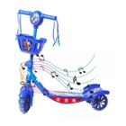 Patinete 3 Rodas Infantil Musical Kiddy Menino azul