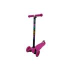 Patinete 4 Rodas Leds Guidom Ajustável Regulagem Infantil Rosa Violeta Azul Laranja NF