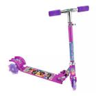 Patinete Ajustável Dobrável Princesas 3 Rodas C/ Luz Etitoys - Etilux